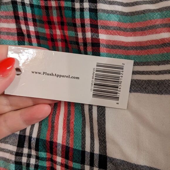 Plush Plaid Comfy Shorts - Picture 7 of 8